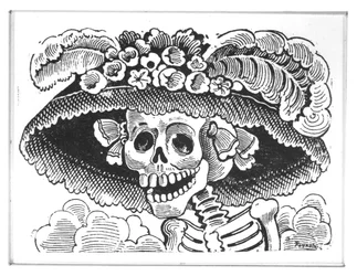 "La Calavera de la Catrina", 1913 (trawienie cynkiem)